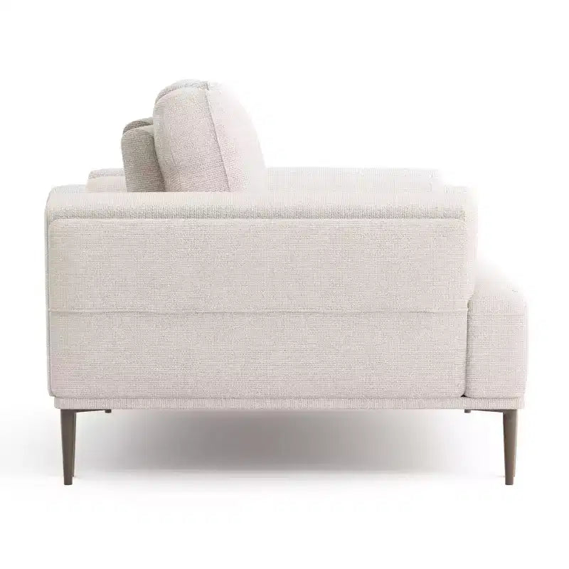 HOMES: Inside + Out Tubera 65" Loveseat Chenille T Seat Cushion with Extendable Back