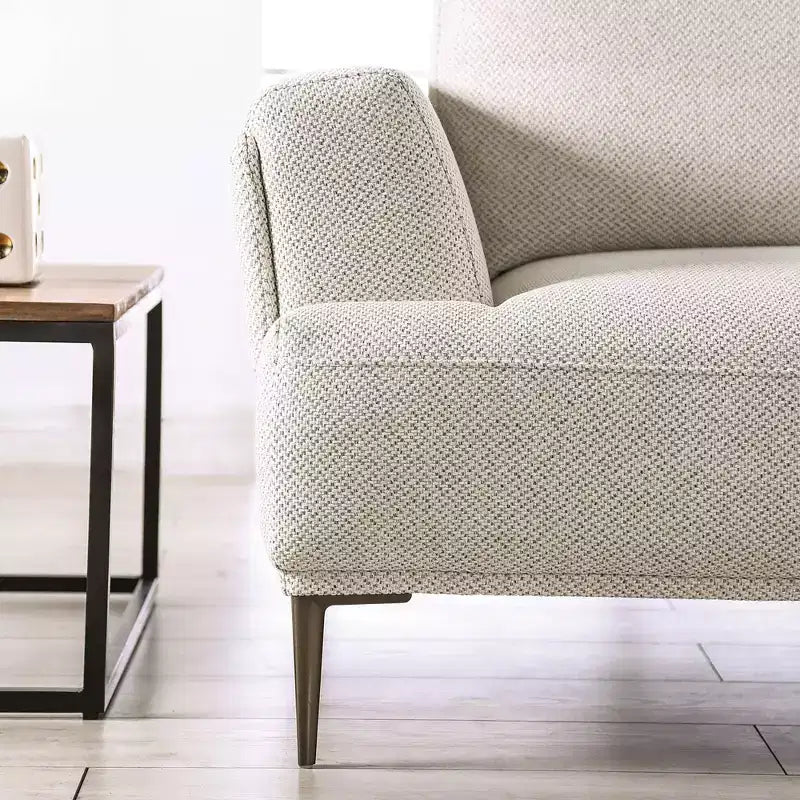 HOMES: Inside + Out Tubera 65" Loveseat Chenille T Seat Cushion with Extendable Back