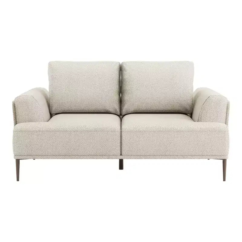HOMES: Inside + Out Tubera 65" Loveseat Chenille T Seat Cushion with Extendable Back