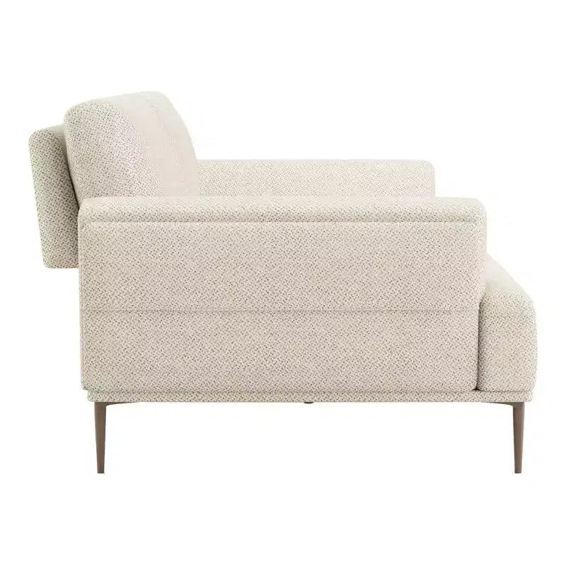 HOMES: Inside + Out Tubera 65" Loveseat Chenille T Seat Cushion with Extendable Back