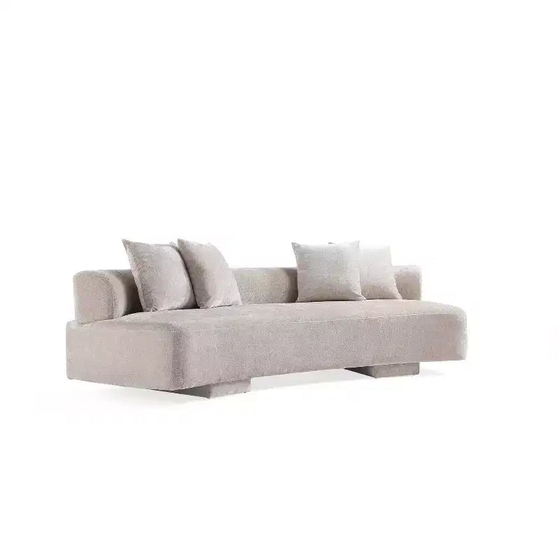 Manhattan Comfort 3pc Verandah Chenille Upholstered 112" Sofa and 2 Accent Chairs