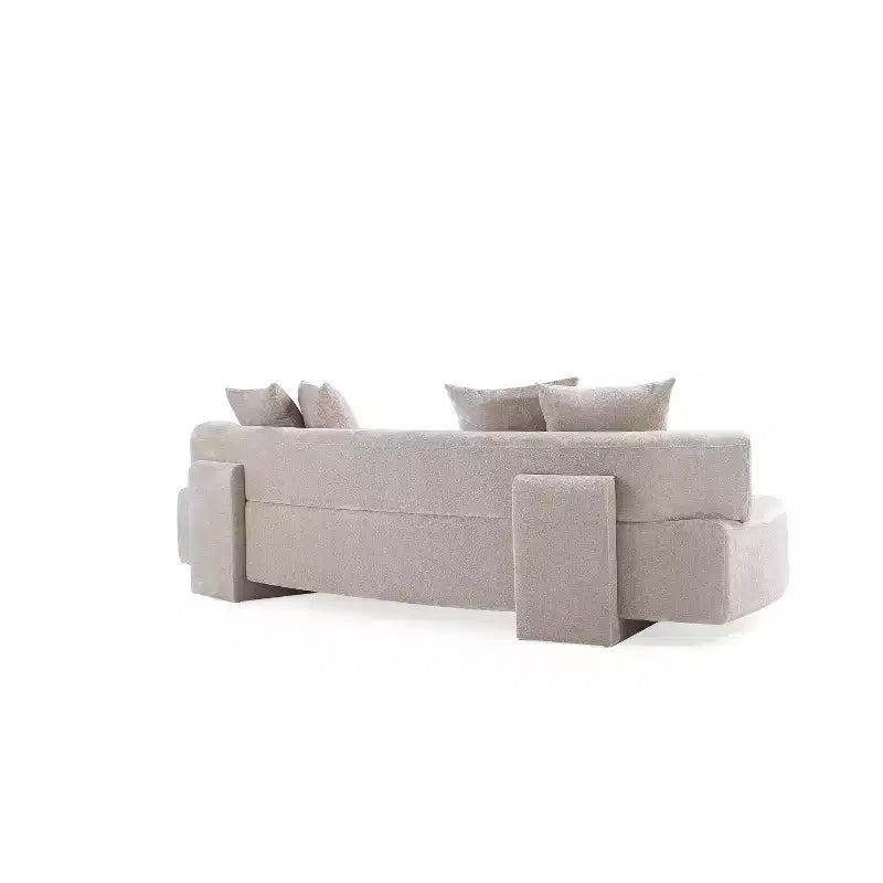 Manhattan Comfort 3pc Verandah Chenille Upholstered 112" Sofa and 2 Accent Chairs
