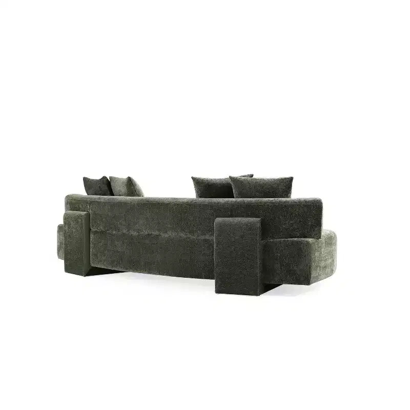 Manhattan Comfort 3pc Verandah Chenille Upholstered 112" Sofa and 2 Accent Chairs
