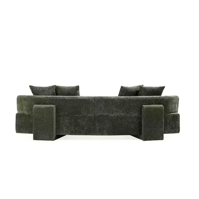 Manhattan Comfort 3pc Verandah Chenille Upholstered 112" Sofa and 2 Accent Chairs