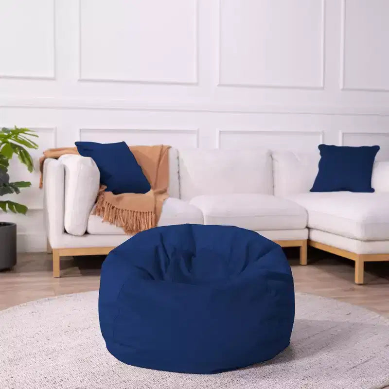 Factory Direct Partners Kids' Round Velvety Bean Bag