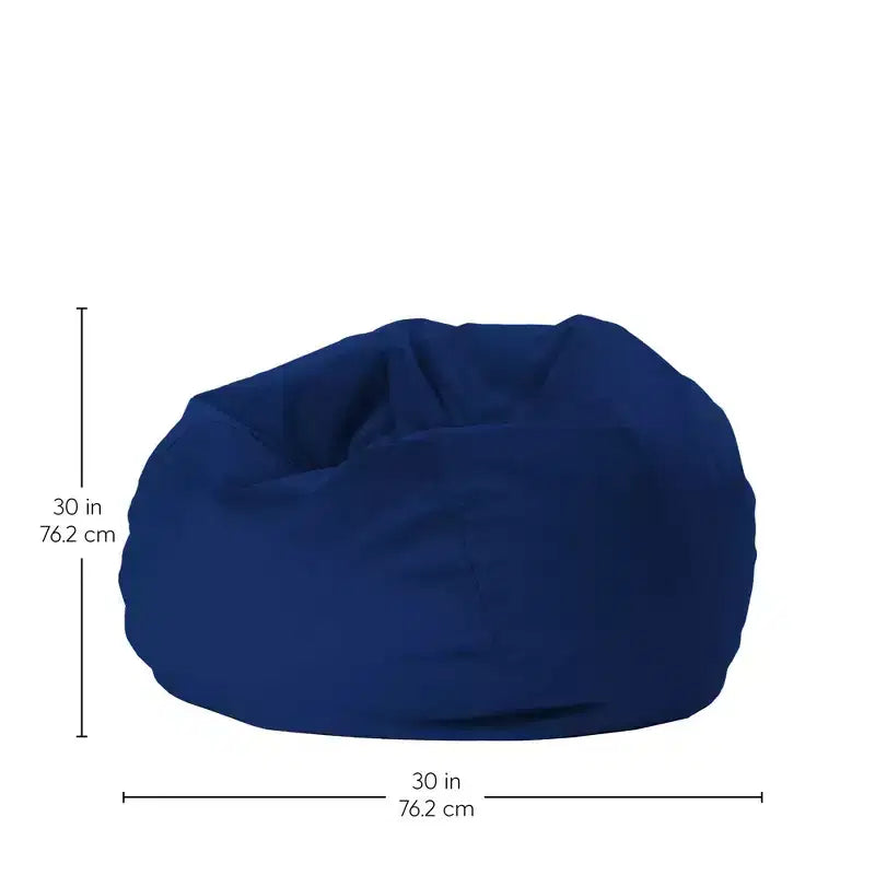 Factory Direct Partners Kids' Round Velvety Bean Bag