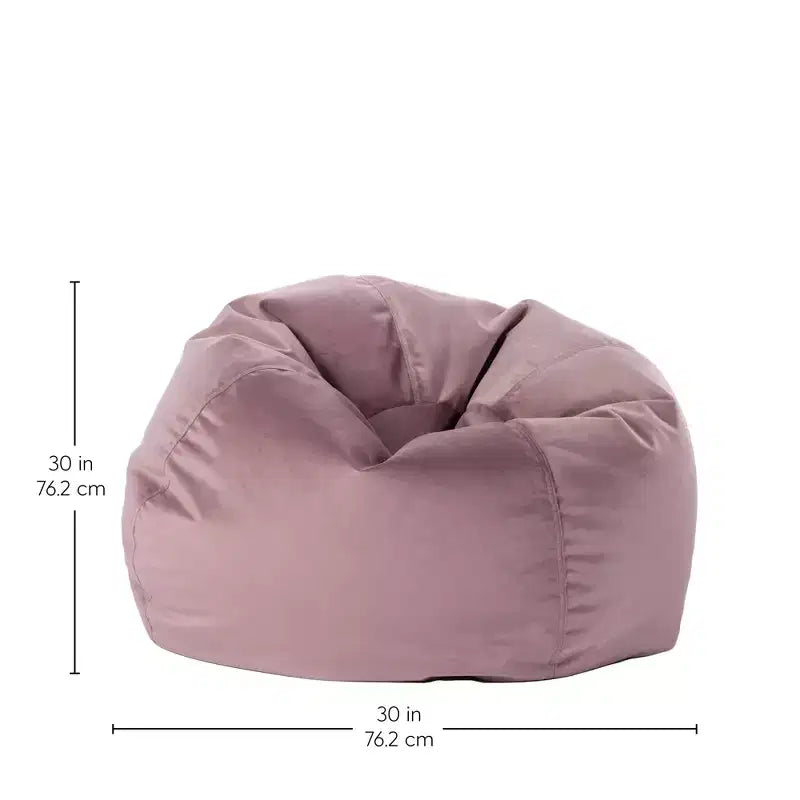 Factory Direct Partners Kids' Round Velvety Bean Bag