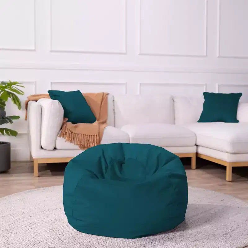 Factory Direct Partners Kids' Round Velvety Bean Bag