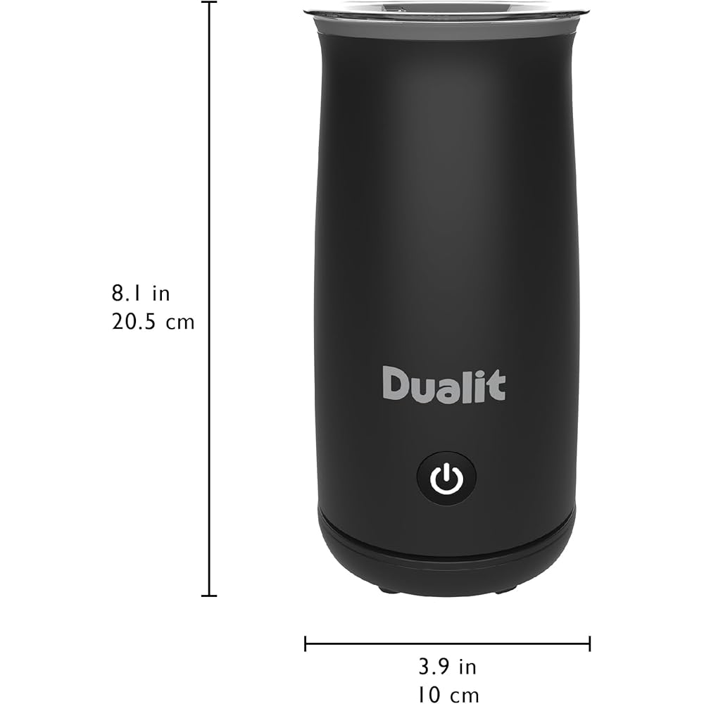 Dualit Mousseur à lait portatif idéal pour les blancs plats, les chocolats chauds, les cappuccinos lattes et plus encore - Fonctionnement One Touch - mousseur filaire : Cuisine et Maison
