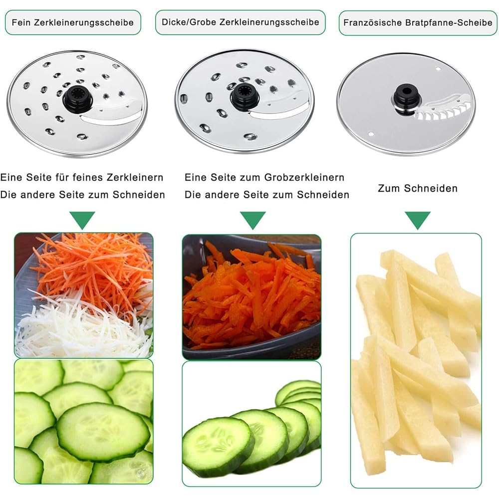 TopStrong Robot Cuisine Multifonction,1100W Robot Multifonction,11 en 1 Robot Culinaire inclus Hachoir, Crochet Pétrisseur,Mixeur, Presse-agrumes et Moulin à Café, 3,2L Bol et 1,5L Blender : Cuisine et Maison