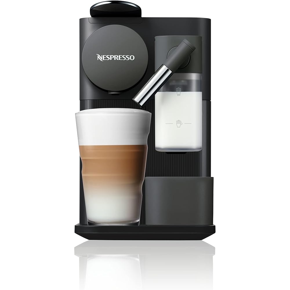 De'Longhi Nespresso Lattissima One Evo EN510.B, Machine a Café Capsule, Expresso et Cappuccino, 1450W, Noir : Cuisine et Maison