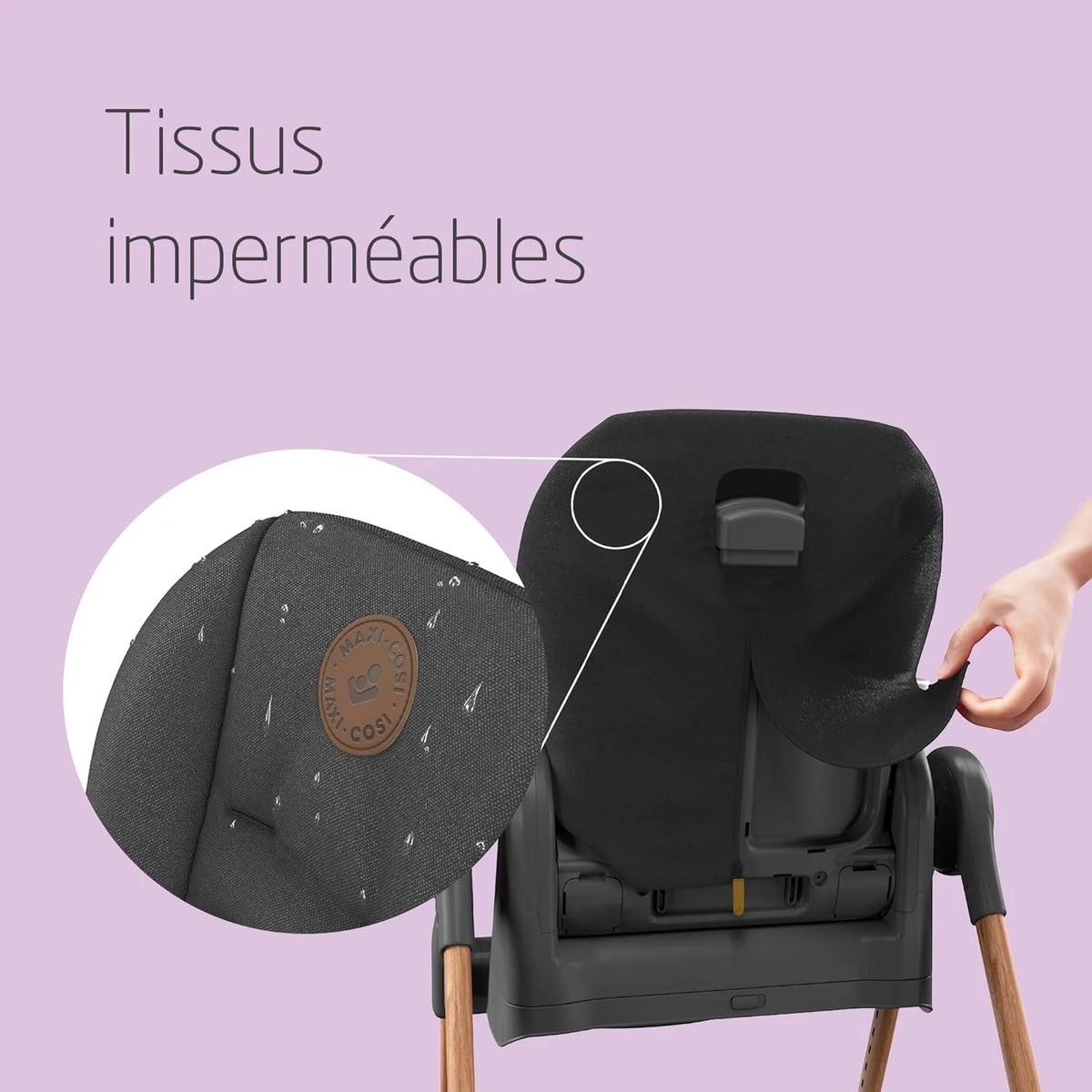 Minla Chaise Haute Bébé Evolutive, Chaise Haute Bébé, 9 Hauteurs Réglables, 5 Différentes Inclinaisons, Pliage compact
