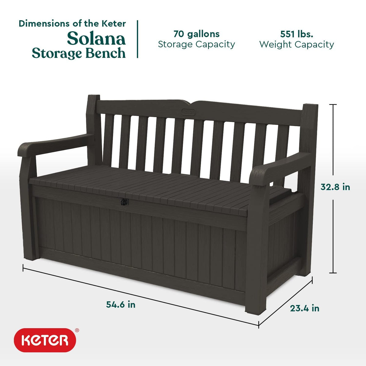 Keter Solana 70 Gallon Storage