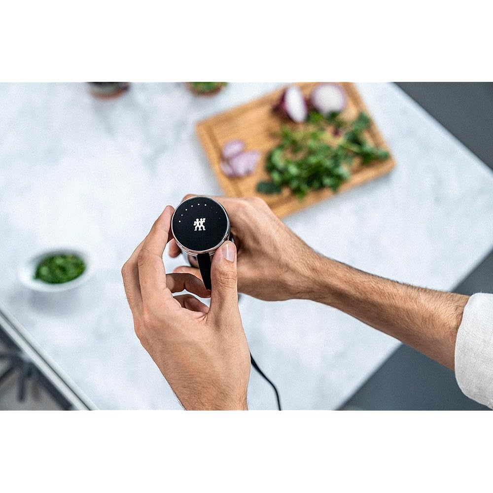 ZWILLING ENFINIGY Mixeur Plongeant avec Lame à Ailettes en Acier Inoxydable, Verre Doseur 600 ml, Noir : Cuisine et Maison