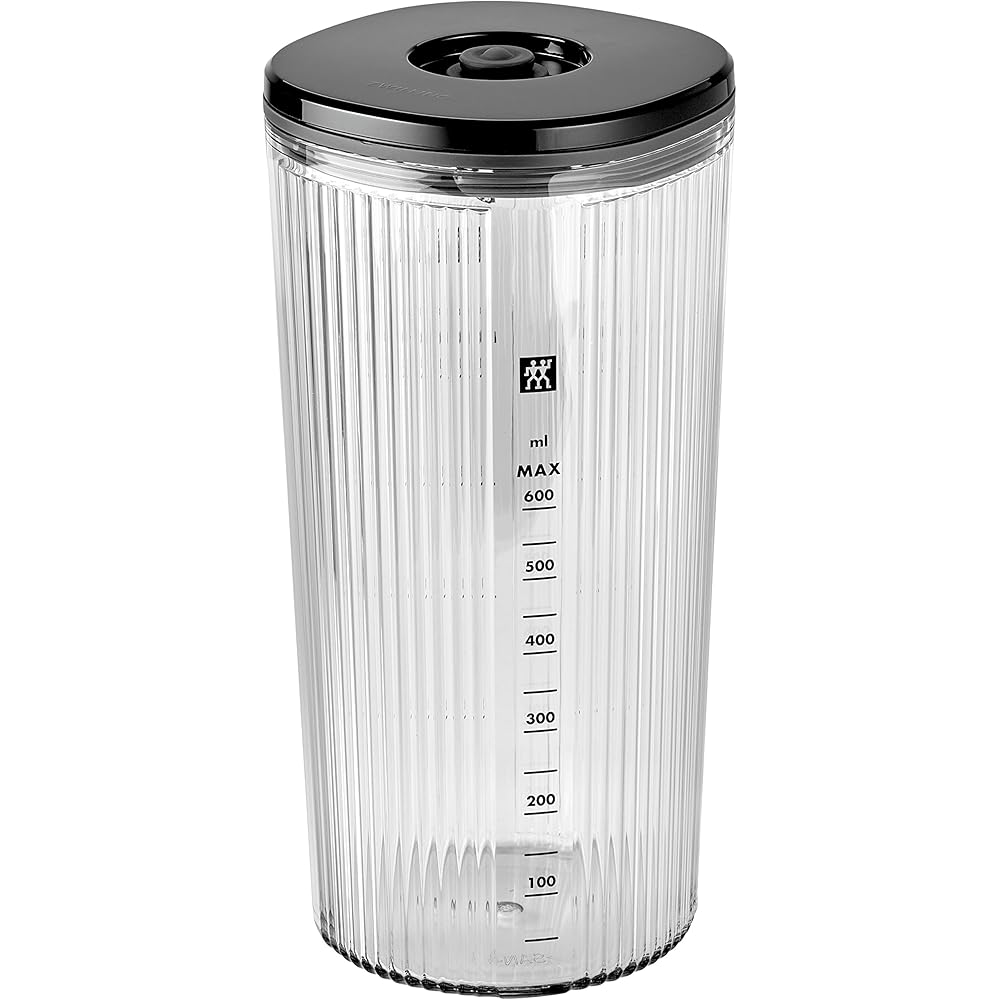 ZWILLING ENFINIGY Mixeur Plongeant avec Lame à Ailettes en Acier Inoxydable, Verre Doseur 600 ml, Noir : Cuisine et Maison