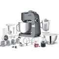 Sencor Robot Pâtissier multifonctions Premium, Robot de Cuisine Robust full metal, Moteur 1500W Surpuissant, avec Éclairage Led, silencieux, fonction Smart Power avec Accessoires complets et broyeuse : Cuisine et Maison