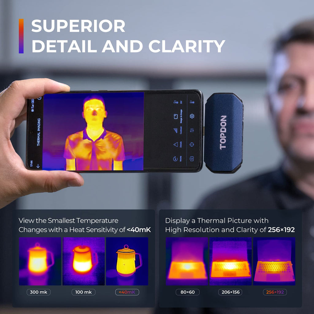 Thermal Android TOPDON 256x192 Resolution