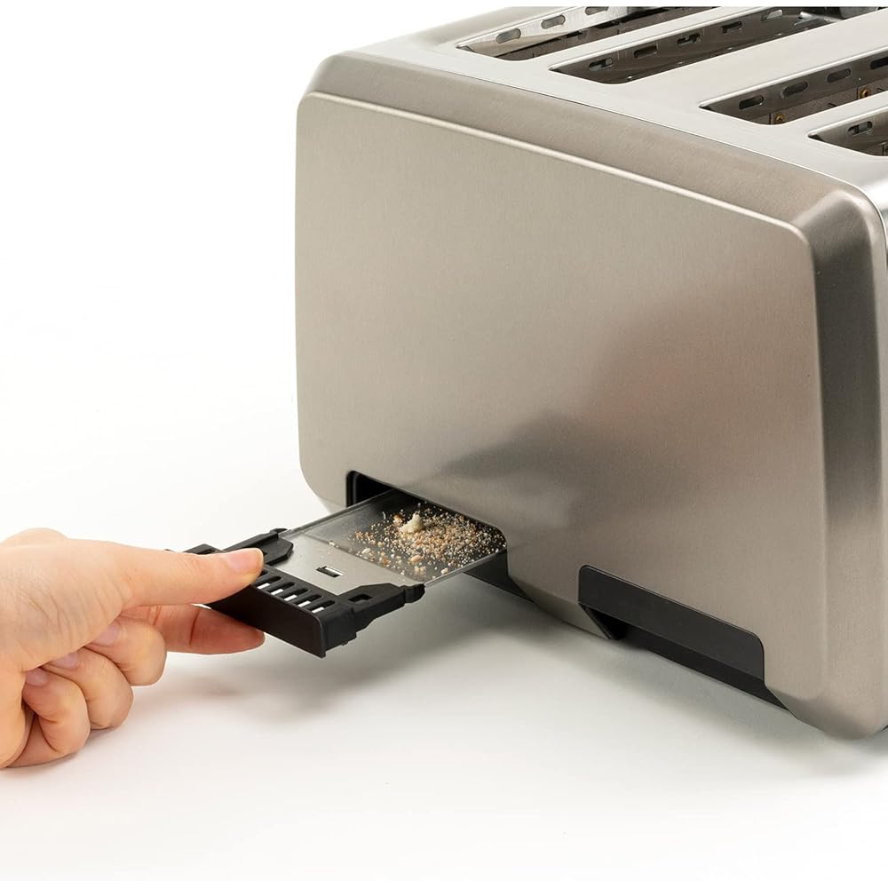 BLACK+DECKER Grille-pain, Inox, Avec chauffe-pain : Cuisine et Maison