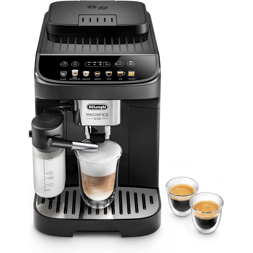 De'Longhi Magnifica Evo Machine a Café Grain ECAM292.81.B, Machine Expresso et Cappucino, 1.8L, 1450W, Noir [Exclusif Amazon] : Cuisine et Maison