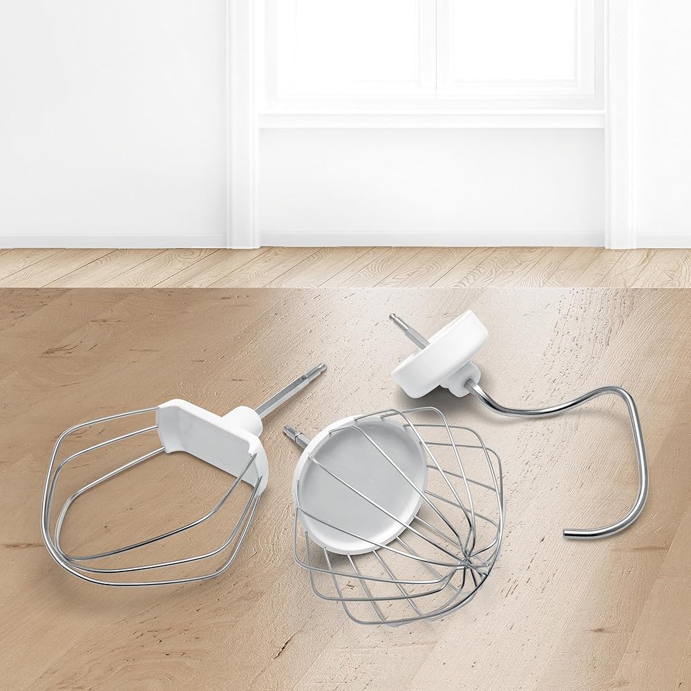 Bosch, Robot pâtissier Série 2, 4 niveaux de vitesse, moteur 700 watts, mélange homogène 3D, kit pâtisserie, blanc, MUMS2EW00 : Cuisine et Maison