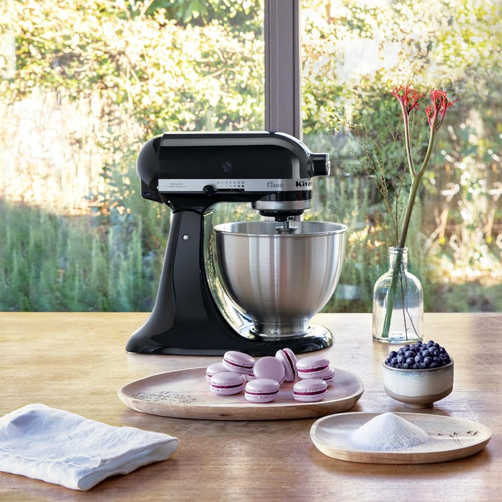 KitchenAid 5K45SSEOB Classic Robot pâtissier Noir 4,3 L : Cuisine et Maison