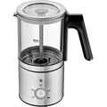 WMF Lono Glas Mousseur à lait électrique, 150-250 ml, 650 W, mixeur Frappe, écran tactile, pour mousse de lait chaud et froid, lait chaud, chauffe-lait, machine à cacao, chocolat chaud, acier : Cuisine et Maison