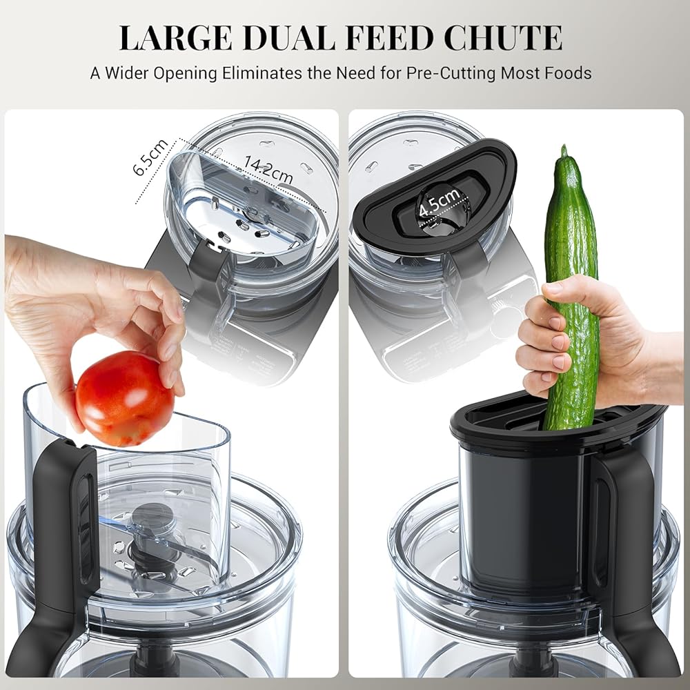 FIMEI Robot Multifonction Cuisine 1300W, 3 vitesses et fonction pulse, hachoir 3,5L, mixeur 1,5L, moulin, presse agrumes, crochet pétrisseur, fouet, râpe, disque tournant, Sans BPA : Cuisine et Maison