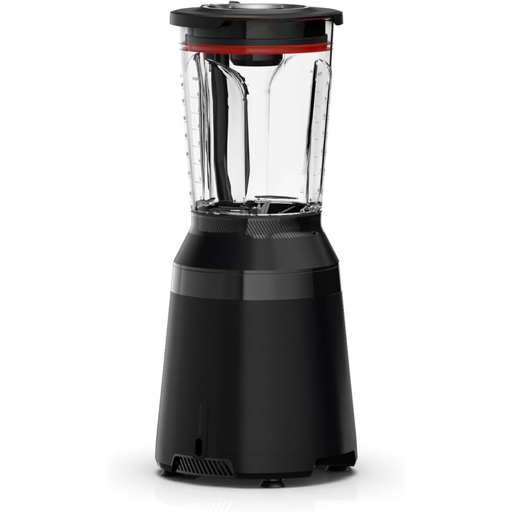 Bosch, VitaPower Série 6, blender haute performance, moteur 1800 watts, vitesse du moteur jusqu'à 45 000 tr/min, 6 programmes automatiques, bol résistant en tritan, noir, MMB6652B : Cuisine et Maison