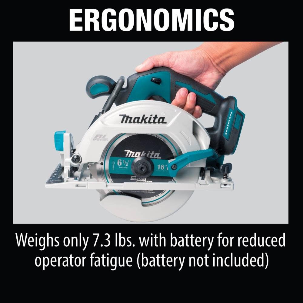 18V LXT Lithium-Ion Brushless Cordless 6-1/2 in. Circular Saw (Tool only) XSH03Z from