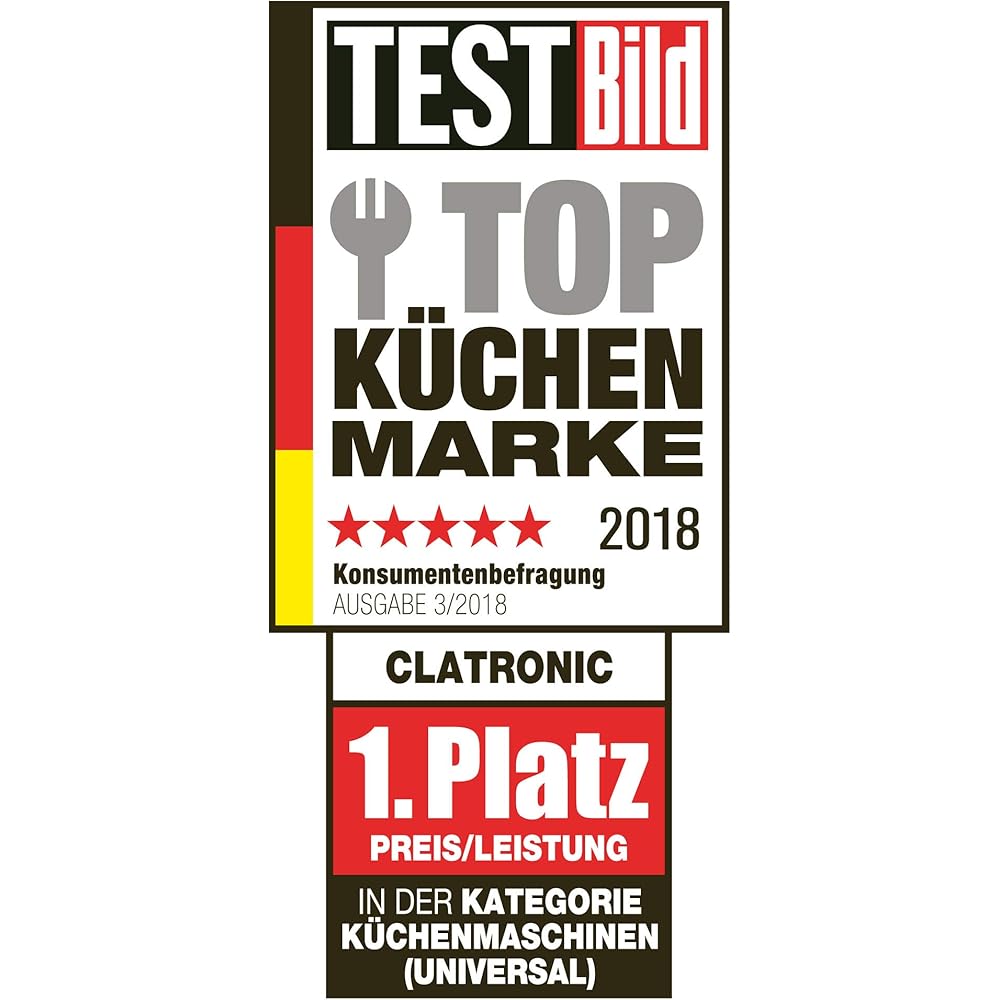 Clatronic® Robot de cuisine rétro pour la pâtisserie | Pétrin | 5L | Moteur 1100W | Machine à pâte avec crochet et fouet | Rétro |Protection anti-éclaboussures Ouverture de remplissage - KM 3711 bleu : Cuisine et Maison