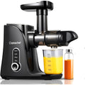 AMZCHEF Extracteur de Jus avec Double Vitesse Modes (Soft et Hard) - Extracteur de Jus de Fruits et Légumes - Juicer Machine avec Bouteille à jus Portable et 2 Tasses - Noir : Cuisine et Maison