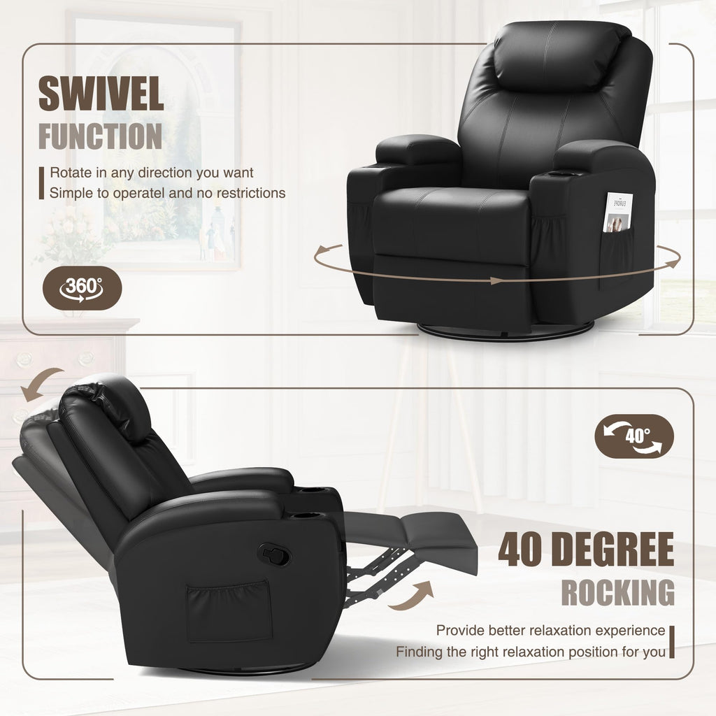 JUMMICO Relaxsessel mit Massage- & Heizfunktion