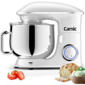 Camic Robot Pâtissier Multifonctions, Pétrin 8L 1500W Puissant, Robot de Cuisine avec Crochet Pétrisseur, Batteur, Fouet à Fil, Couvercle, Compatible Lave-vaisselle : Cuisine et Maison