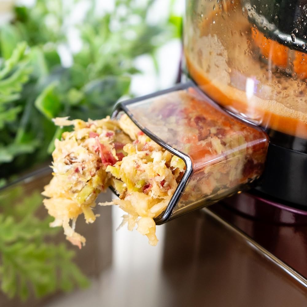 Nebula Red Grande 45RPM Juicer | Extracteur De Jus Pour Fruits Et Légumes | Presse-Agrumes Électrique | Sorbetière Et Machine À Glace : Cuisine et Maison