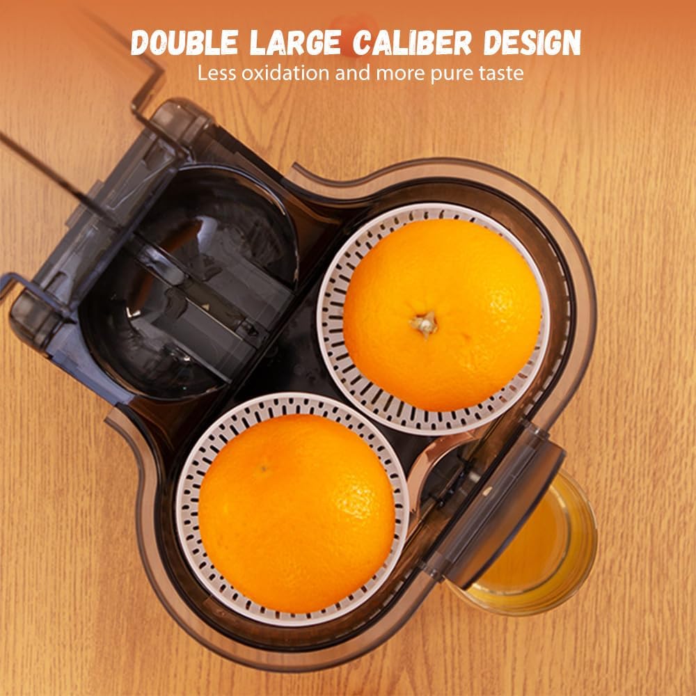Centrifugeuse Extracteur De Jus 200W, Double TêTe Et Coupeur, Presse Agrume Electrique, 20 Secondes Pour Un DéLicieux Jus, Automatique, Rapide, Facile à Nettoyer, Pour Maison, Cuisine : Cuisine et Maison