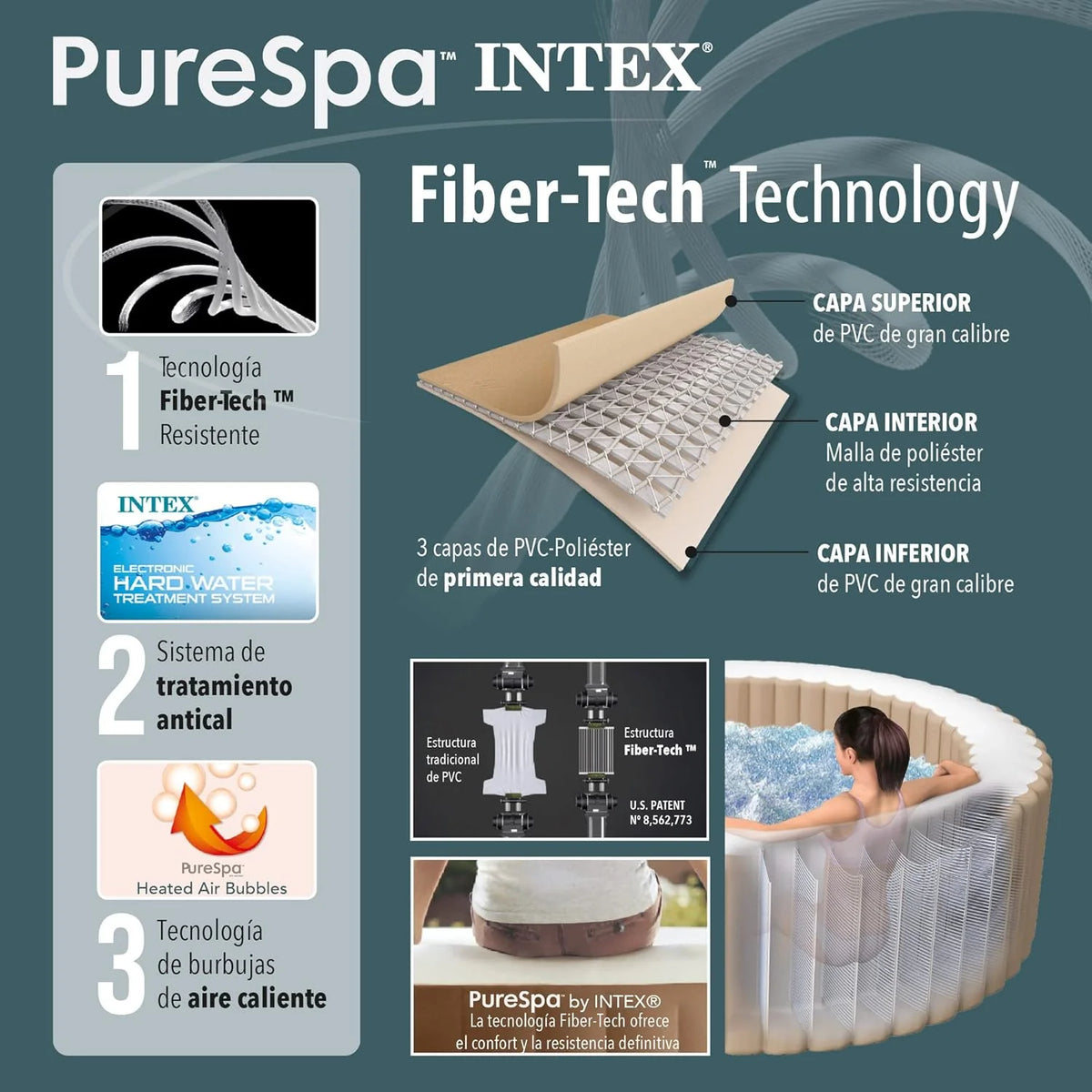 Pure Spa Sahara 6 Places, 28428EX, Beige