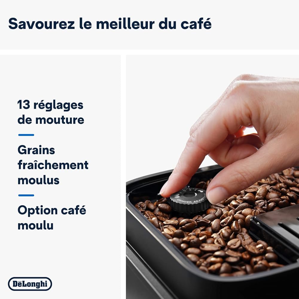De'Longhi Magnifica Evo Machine a Café Grain ECAM292.33.SB, Machine Expresso et Cappucino, Argent [Exclusif Amazon], Cafè : Cuisine et Maison