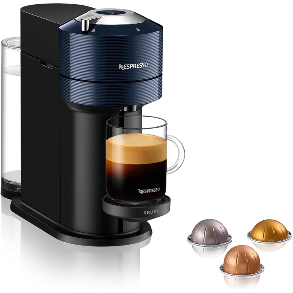 Machine à Café Nespresso Krups Vertuo Next Bleu Cafetière Espresso YY4974FD : Cuisine et Maison