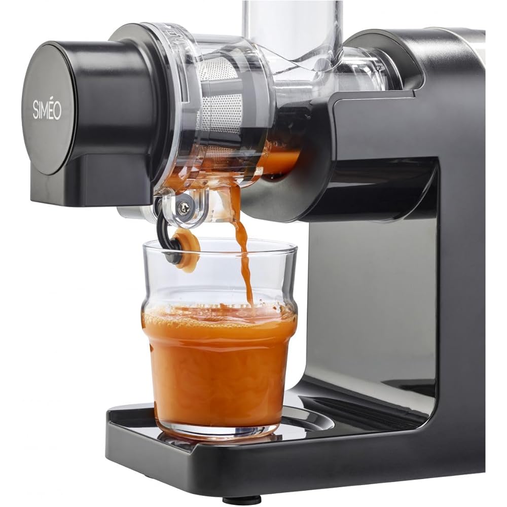 Riviera-et-Bar, PCJ677, Centrifugeuse Digitale Inox, 1300W, Rouge, Capacité 1,2L, Tube Alimentaire 84mm, Bac à Pulpe 2L, 5 Vitesses, Accessoires Inclus, Idéale pour Jus Frais Maison : Cuisine et Maison