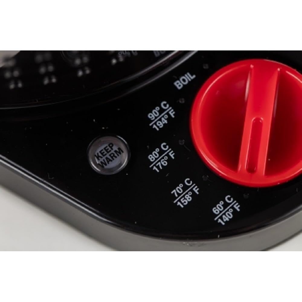 Bodum - 11659-01EURO - Bistro - Bouilloire Electrique - Double Paroi - Température Réglable - 1,1 L - Noir : Cuisine et Maison