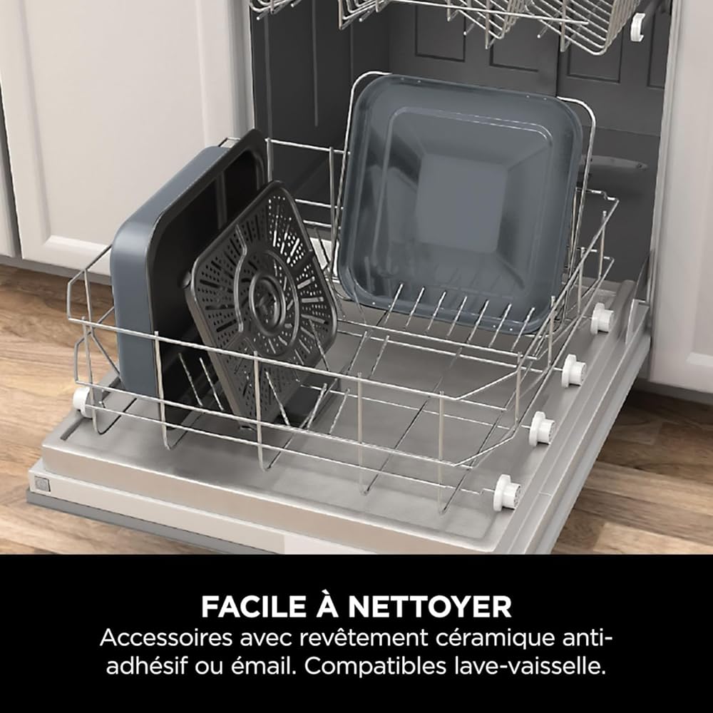 Ninja Combi 12-en-1 Multicuiseur, Four, Autocuiseur et Friteuse sans huile, 12 Fonctions de Cuisson, Repas de Taille Familiale en 15 Minutes, avec Plateau de Cuisson, Guide de Recettes, Gris, SFP700EU : Cuisine et Maison