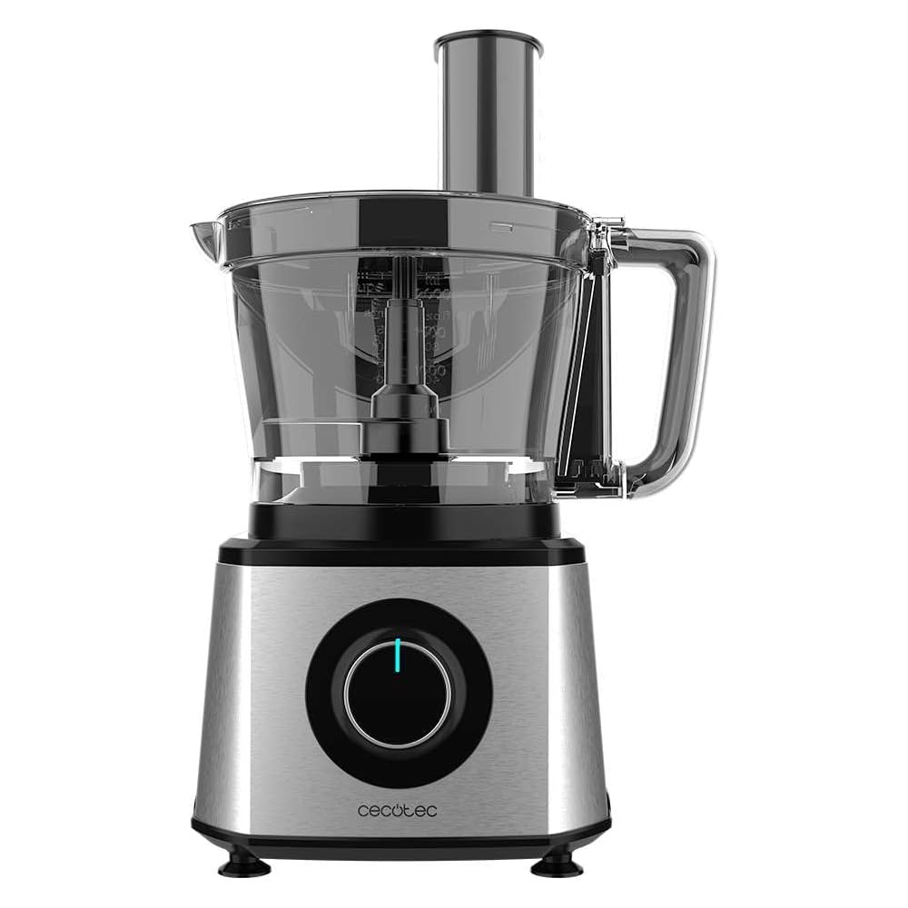 Cecotec Robot culinaire Paprika 1300, 2000W de puissance, en acier inoxydable, bol de 3,5 L, 2 vitesses, 3 disques de coupe, 1 lame pour hacher et 1 pour pétrir : Cuisine et Maison