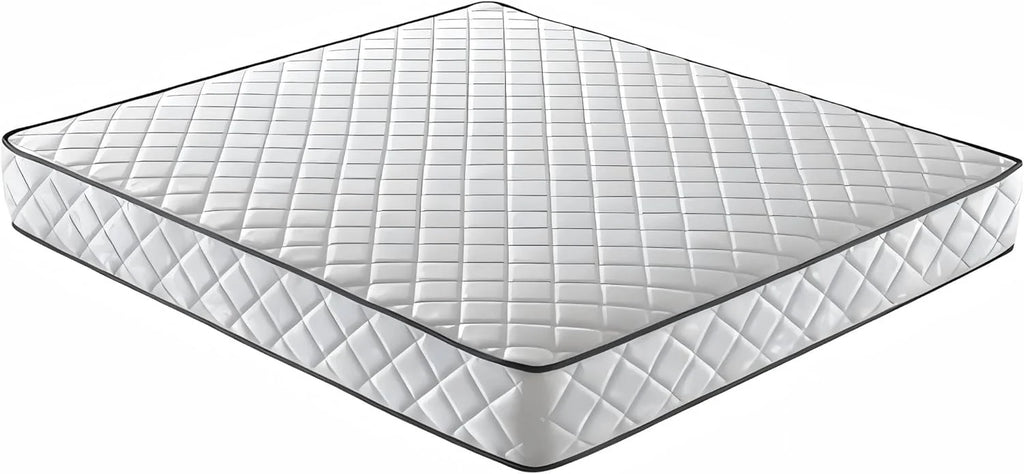 Matelas 2 Personnes 140x190CM avec 2xOreillers et Couette et Cadre de lit en Bois, Epaisseur 14CM