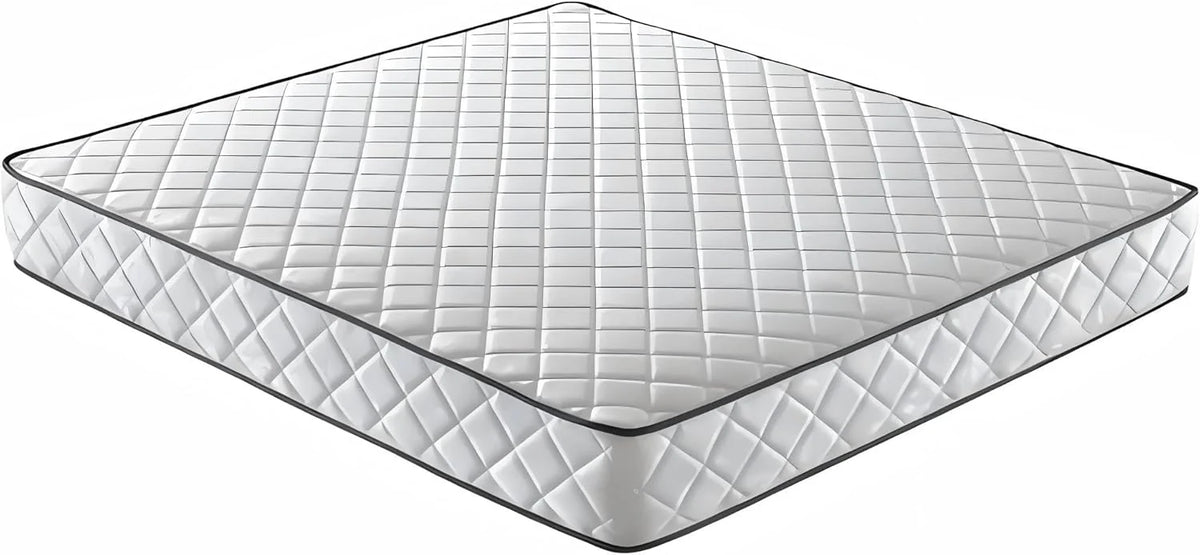 Matelas 2 Personnes 140x190CM avec 2xOreillers et Couette et Cadre de lit en Bois, Epaisseur 14CM