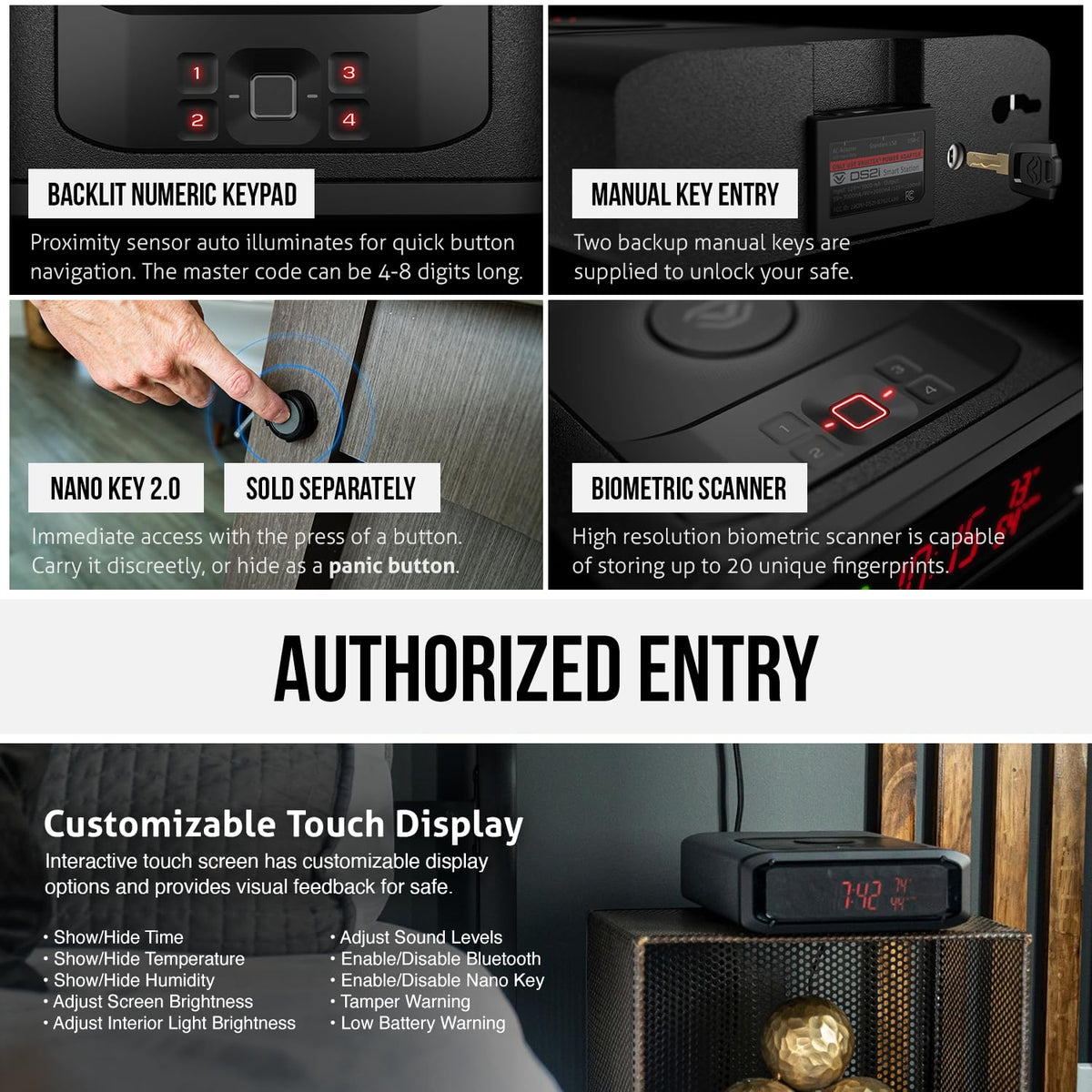 VAULTEK Station Biometric Bluetooth Wireless