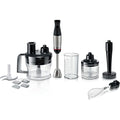 Bosch, mixeur plongeant, ErgoMaster Série 6, moteur 1000 watts refroidi par air, variateur de vitesse extra large, système de mixage QuattroBlade System Pro, accessoires inclus, MSM6M673 : Cuisine et Maison