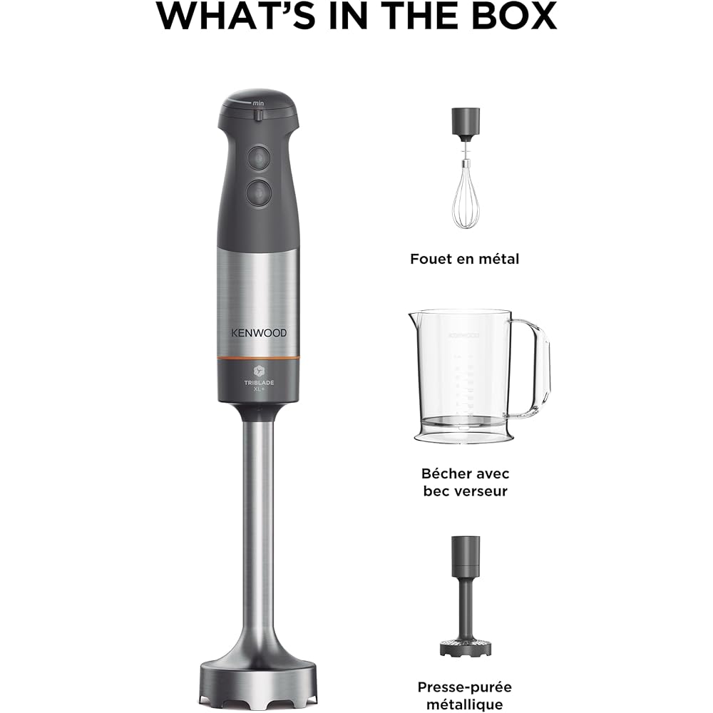 Kenwood HBM60.007GY Mixeur Blender Gris : Cuisine et Maison