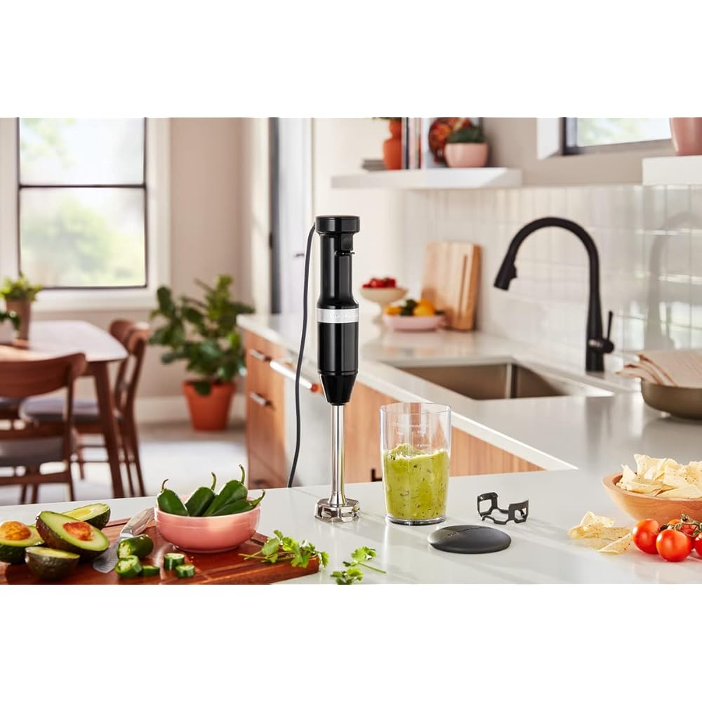 KitchenAid MIXEUR PLONGEANT - CLASSIC - NOIR ONYX 5KHBV53EOB : Cuisine et Maison