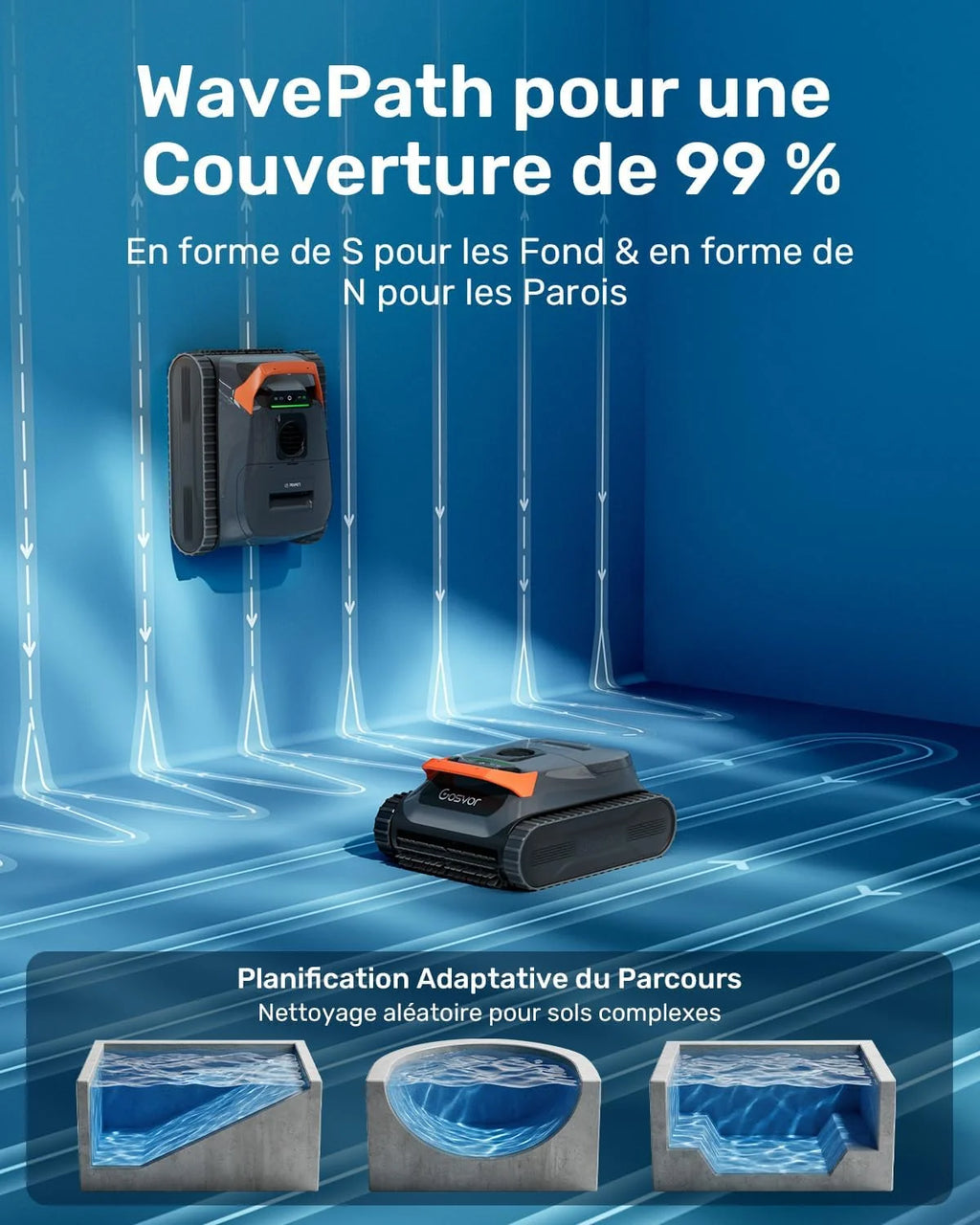 2026 Nouveau LiteVac G1 Robot Piscine Fond et Parois, Double Filtration, Navigation Intelligente & App