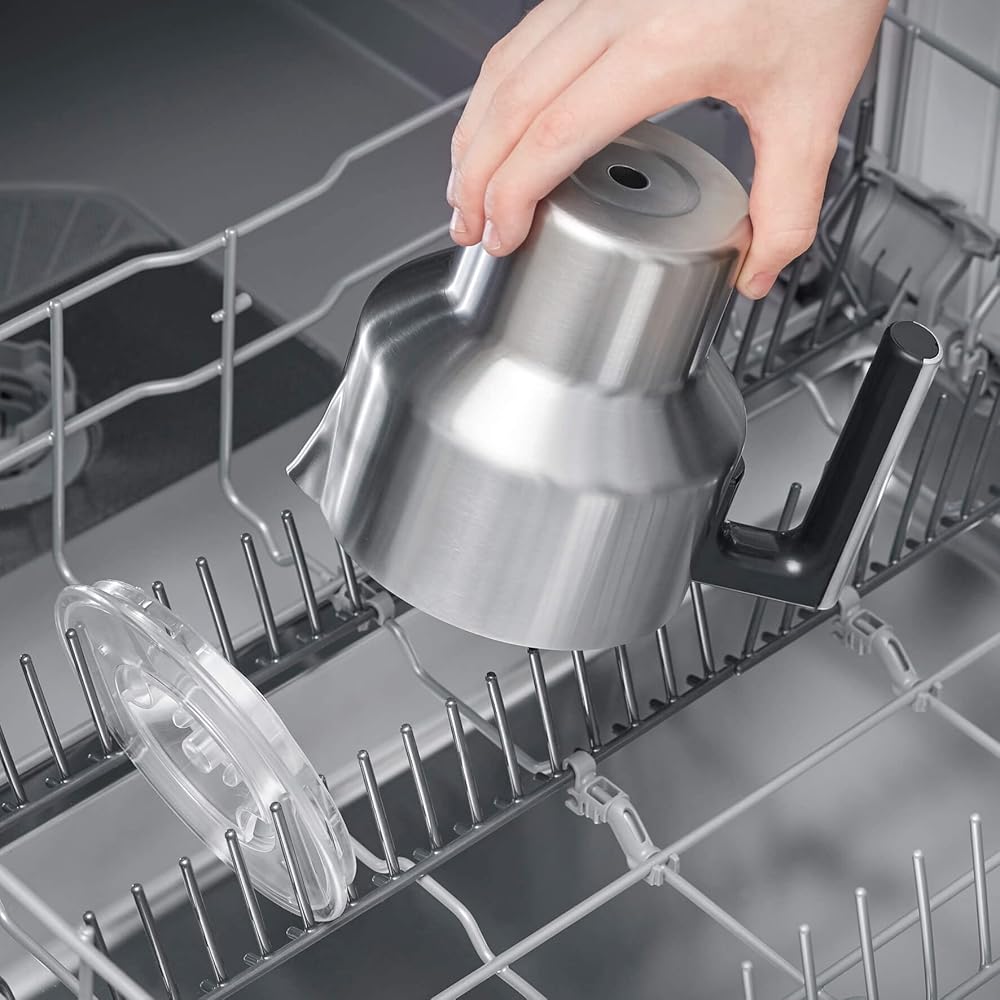 SEVERIN Émulsionneur de lait Spuma 700 Plus 500 W, Mousseur de lait à induction, Mousseur à lait électrique, Chocolatière 700 ml, 13 programmes, inox/noir, SM 3587 : Cuisine et Maison